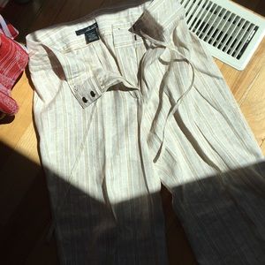 NWOT WILLI SMITH Linen/cotton/Lurex slacks